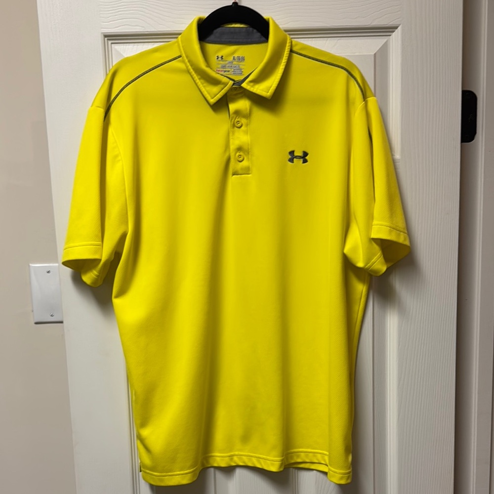 Under Armour Men's Yellow Polo Shirt